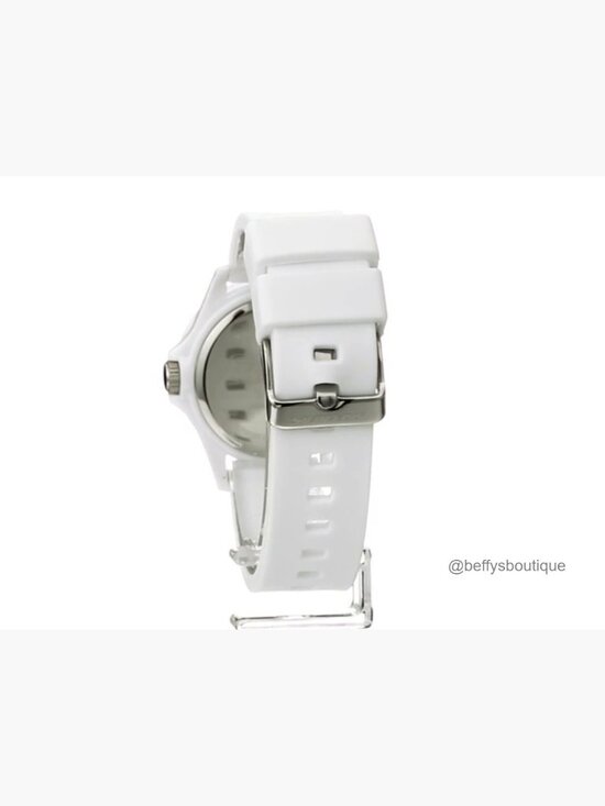 Midsize Three-Hand Quartz Watch with Silicone Band